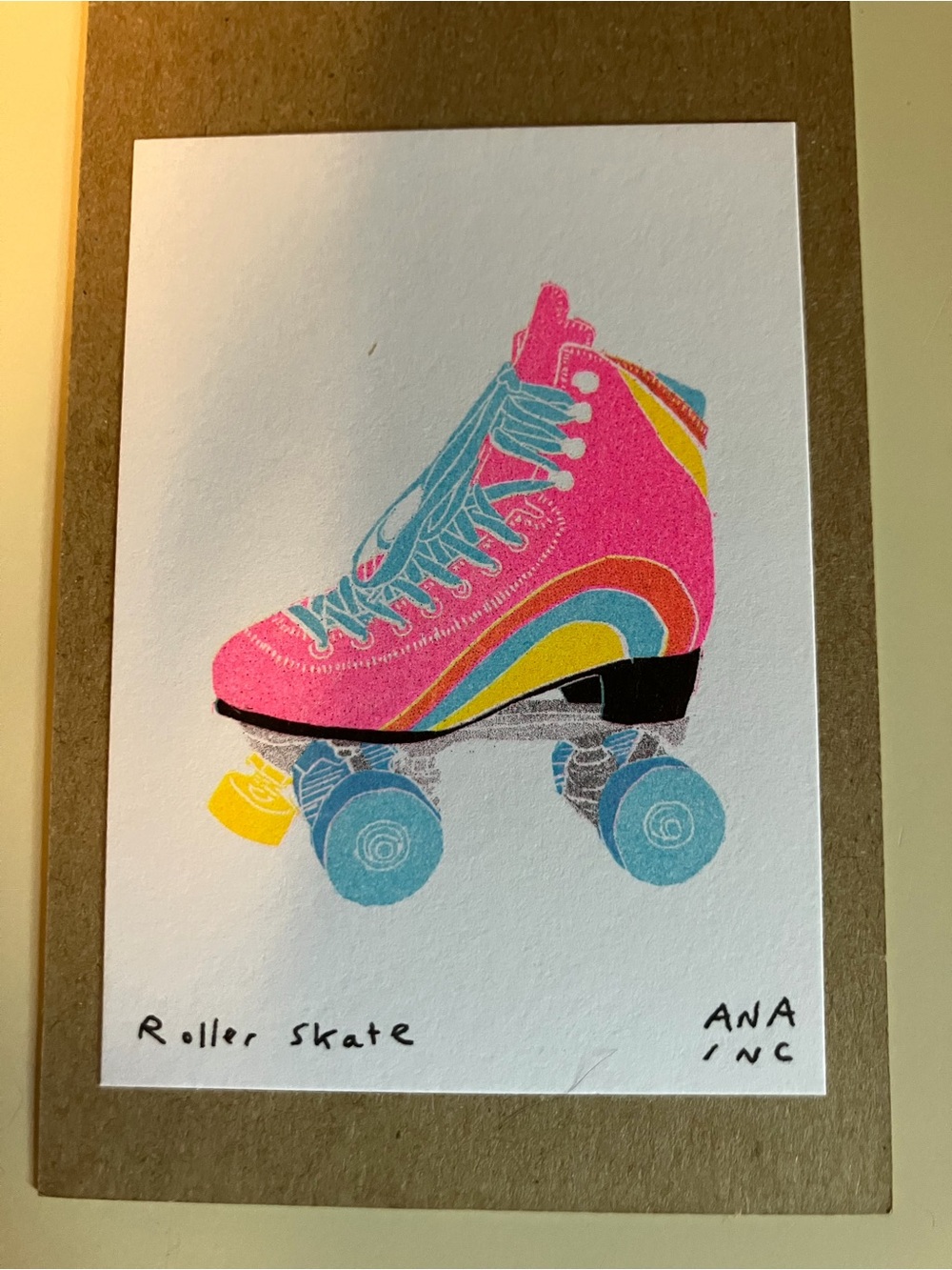 Anastasia Inciardi Mini Print - Roller Skate - Vending Machine Art (Rare!)